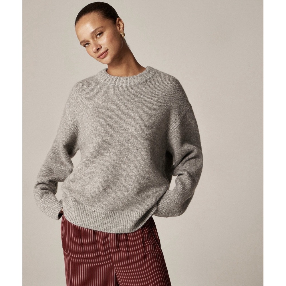 J CREW LARGE Spring Street cashmere luxe-weight crewneck sweater CO588
